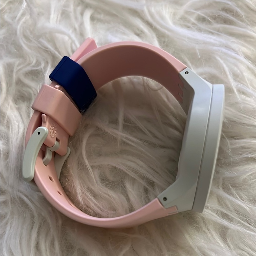 SOLD-Swatch Pink and Navy Watch - Picture 2 of 5
